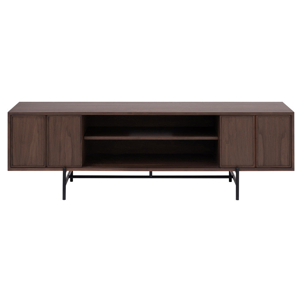 Canvas Media Unit - Walnut