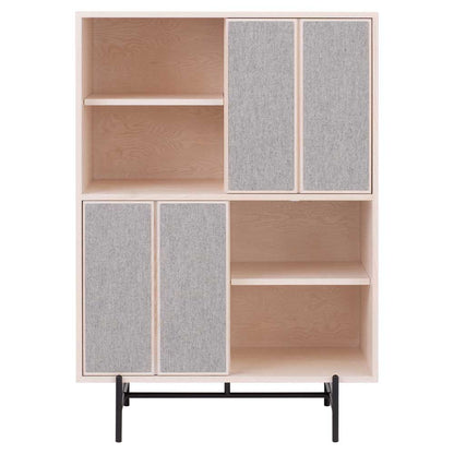 Canvas Tall Cabinet With Fabric - Ash, Hallingdal