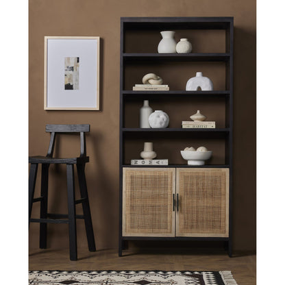 Caprice Bookshelf - Washed Black