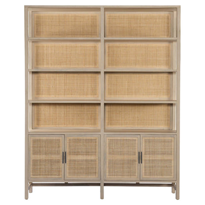 Caprice Wide Bookshelf - Natural Mango