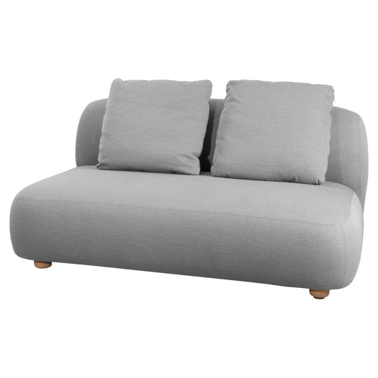 Capture Outdoor 2 Seater Sofa Module, Light Gray