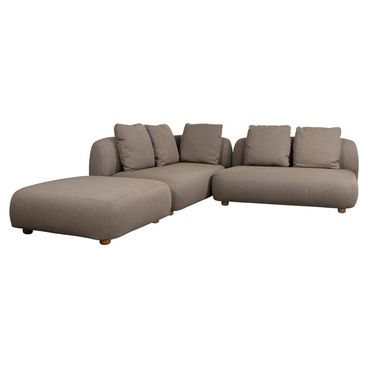 Capture Outdoor Corner Sofa With Chaise Lounge - Taupe