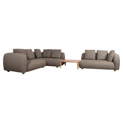 Capture Outdoor Corner Sofa With Table and Chaise Lounge - Taupe