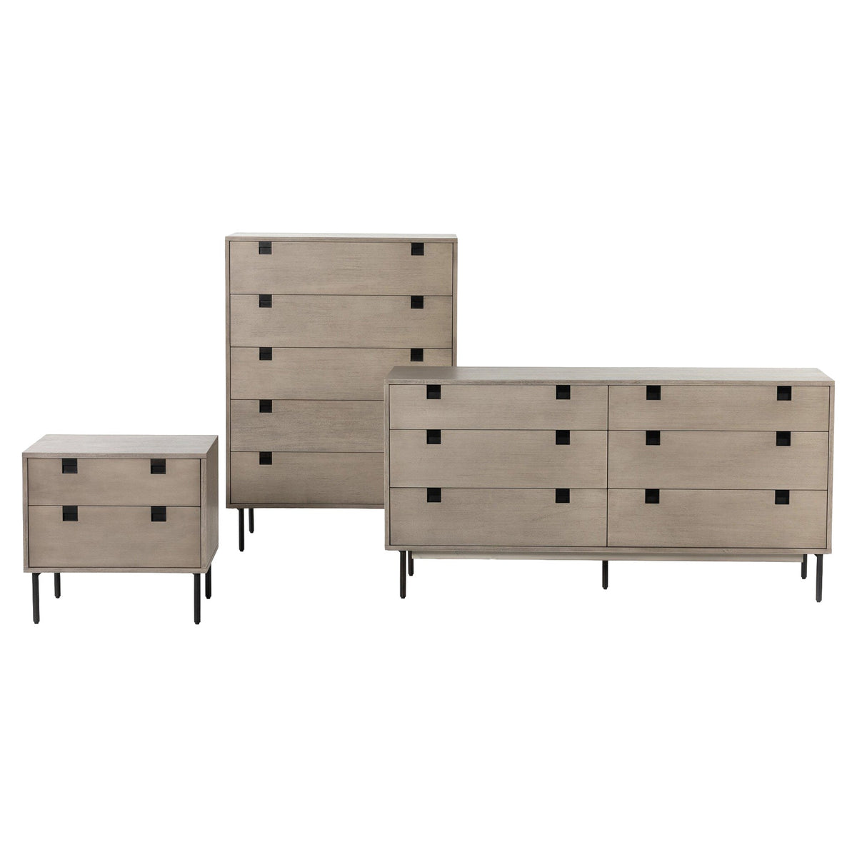 Carly 6 Drawer Dresser - Gray Wash Veneer