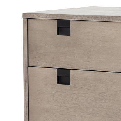 Carly 6 Drawer Dresser - Gray Wash Veneer