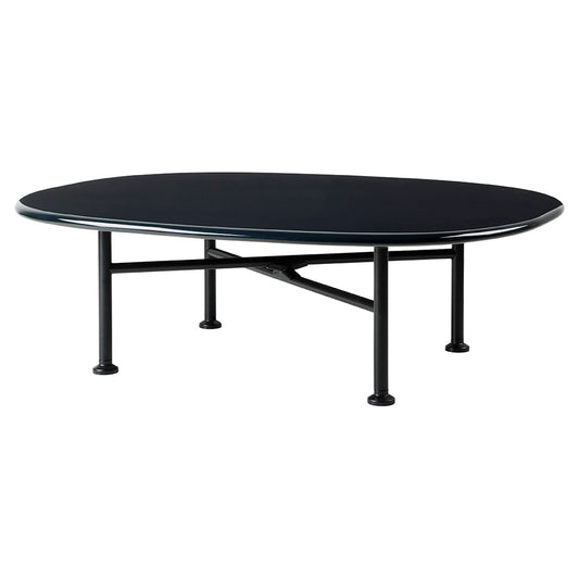 Carmel Small Coffee Table - Midnight Black, Black Base