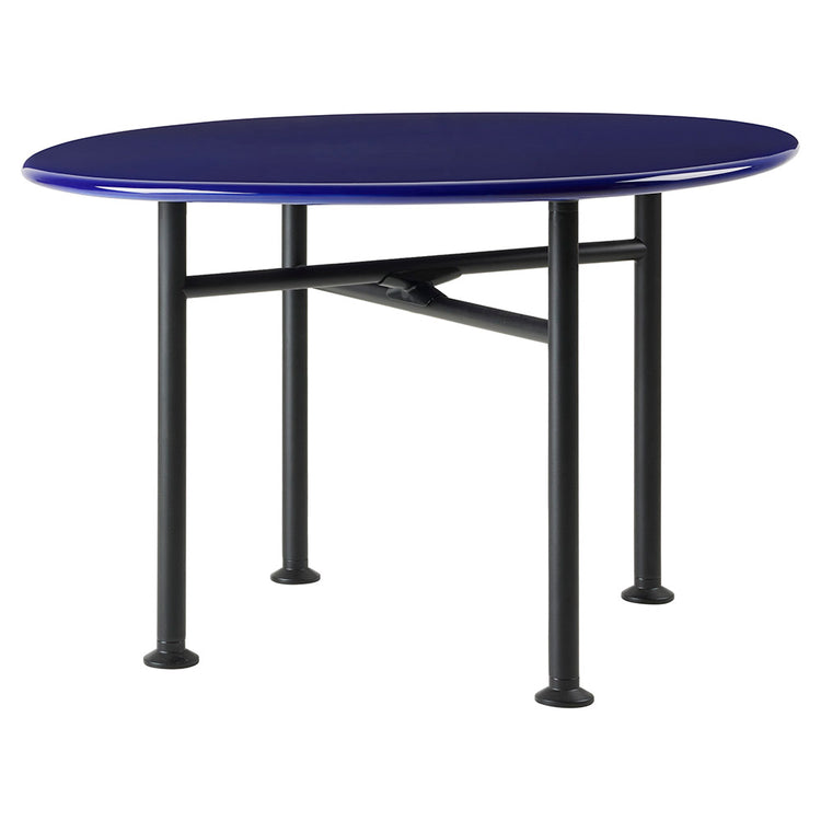 Carmel Small Coffee Table - Pacific Blue, Black Base