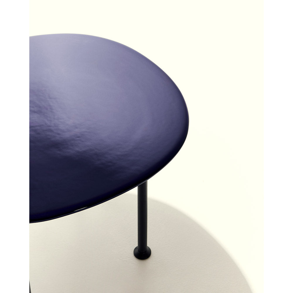 Carmel Small Coffee Table - Pacific Blue, Black Base