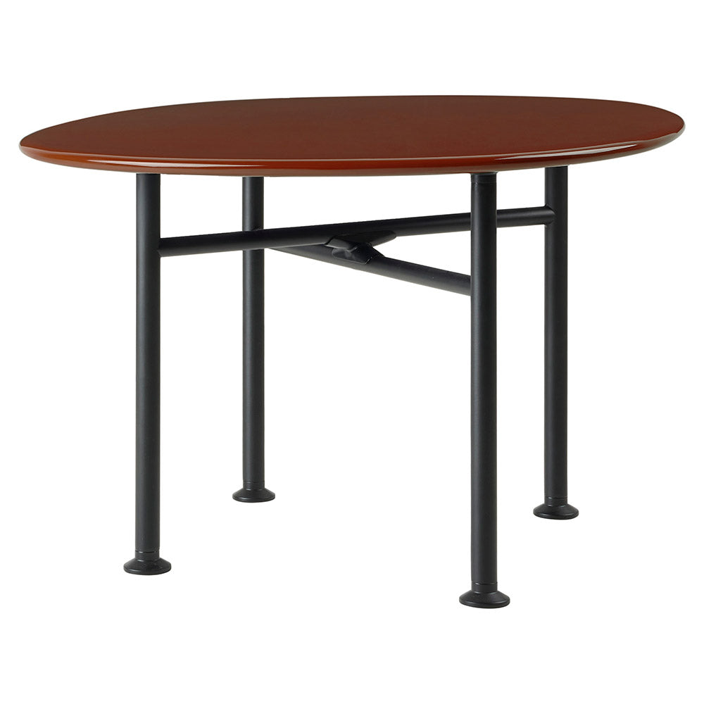 Carmel Small Coffee Table - Rock Red, Black Base