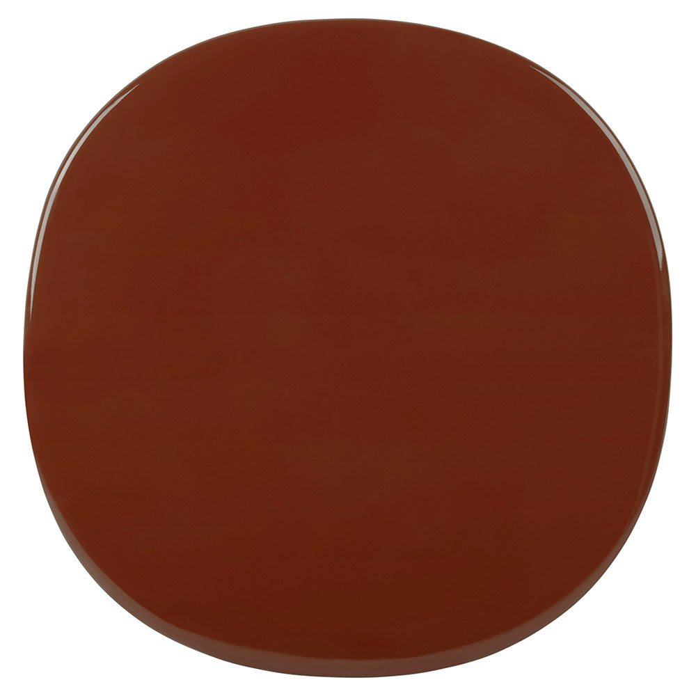 Carmel Small Coffee Table - Rock Red, Black Base