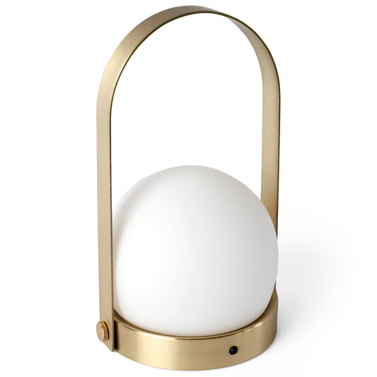 Carrie Portable LED Lamp - Brushed Brass