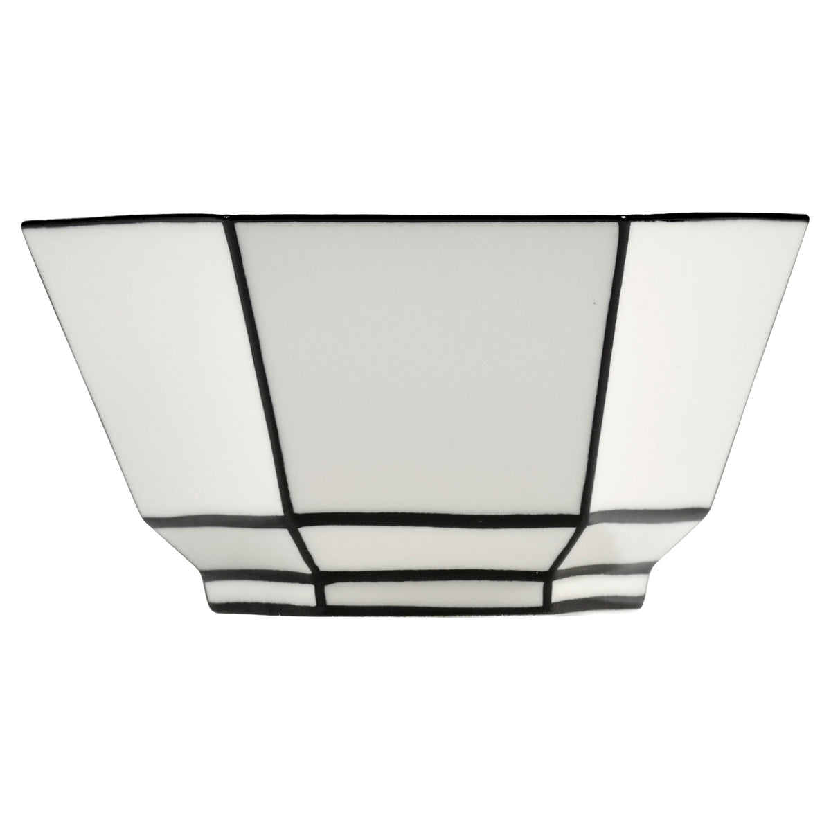 Carte Blanche Black and White Breakfast Bowl - Set of 4