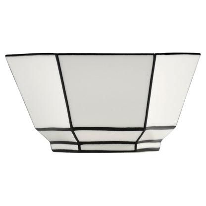 Carte Blanche Black and White Breakfast Bowl - Set of 4