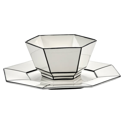 Carte Blanche Black and White Breakfast Bowl - Set of 4