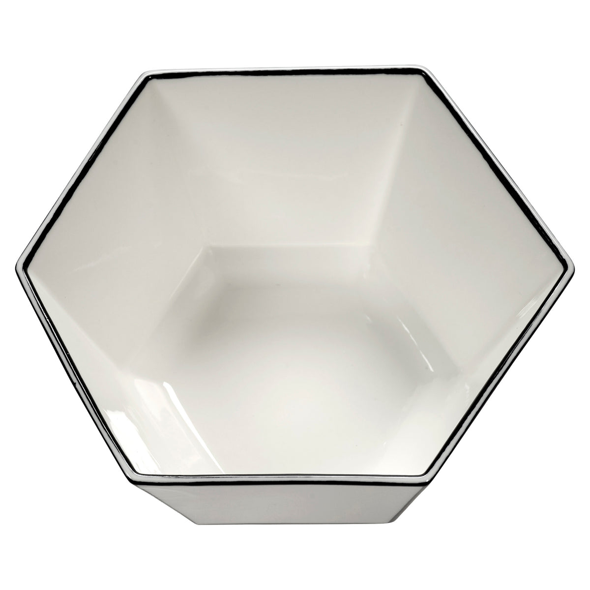 Carte Blanche Black and White Breakfast Bowl - Set of 4
