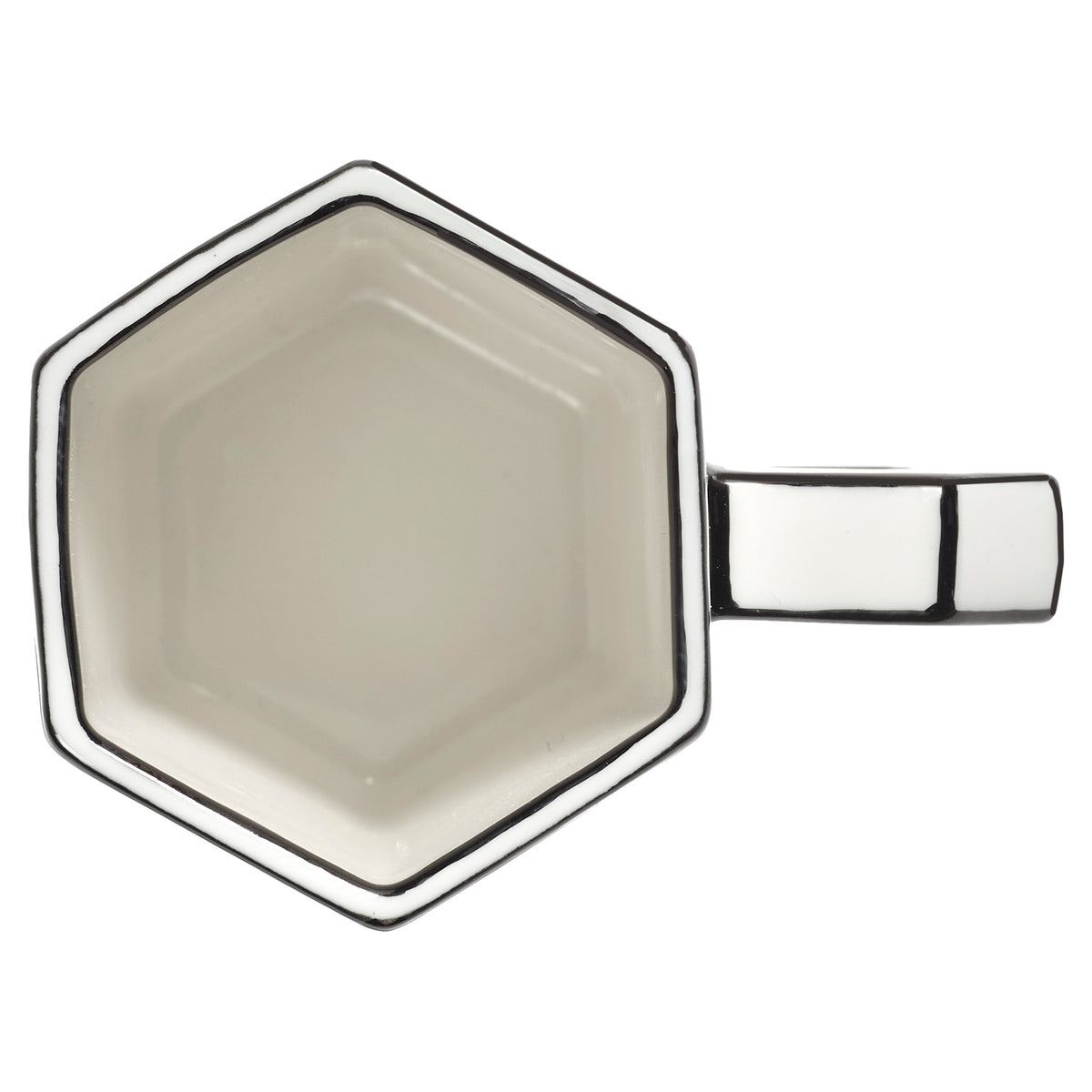 Carte Blanche Black and White Double Espresso Cup - Set of 4