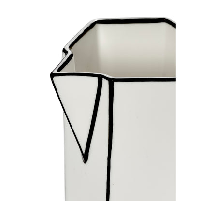 Carte Blanche Black and White Jug