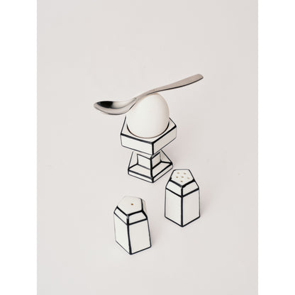 Carte Blanche Black and White Salt and Pepper Shaker Set
