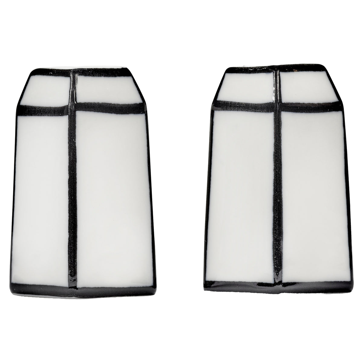 Carte Blanche Black and White Salt and Pepper Shaker Set