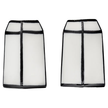 Carte Blanche Black and White Salt and Pepper Shaker Set