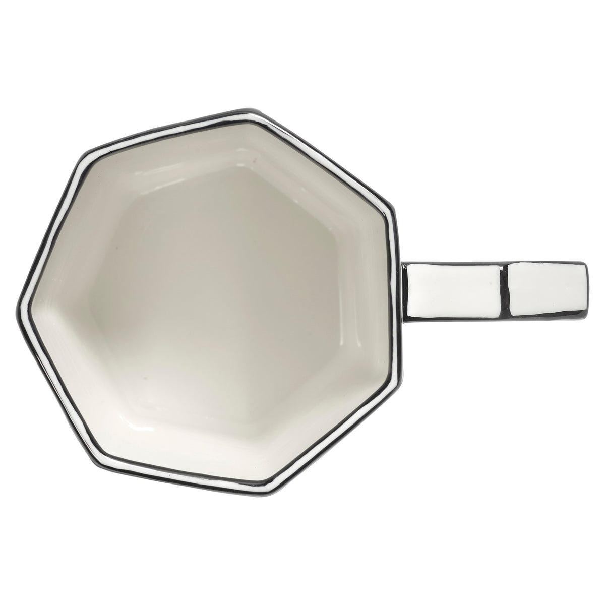 Carte Blanche Black and White Teacup - Set of 4