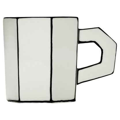 Carte Blanche Black and White Teacup - Set of 4