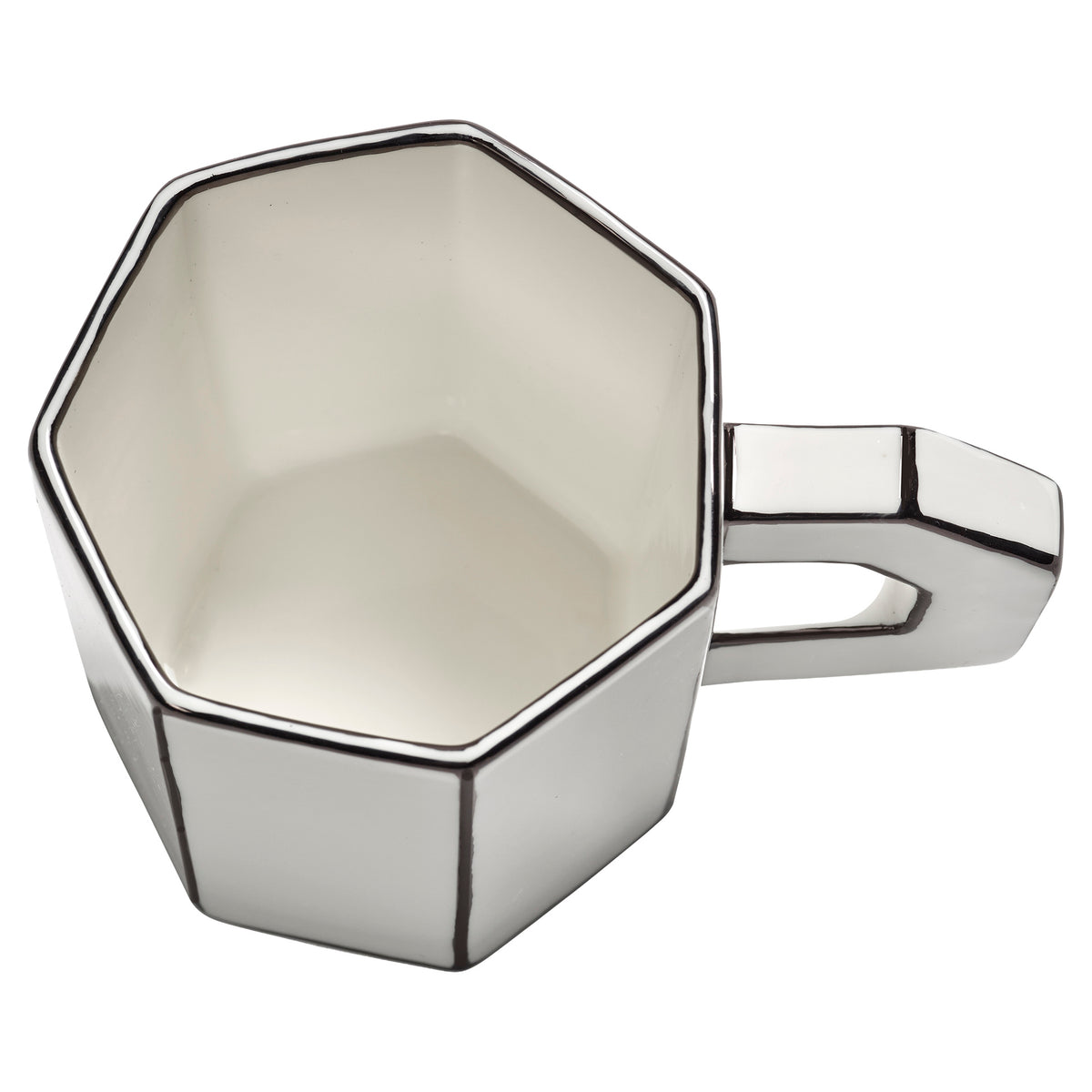 Carte Blanche Black and White Teacup - Set of 4