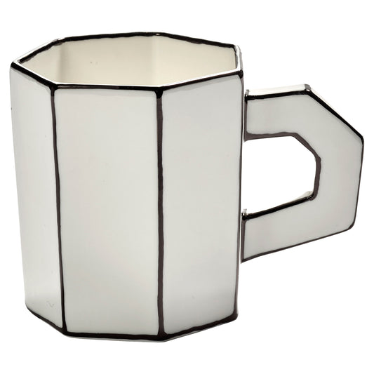 Carte Blanche Black and White Teacup - Set of 4