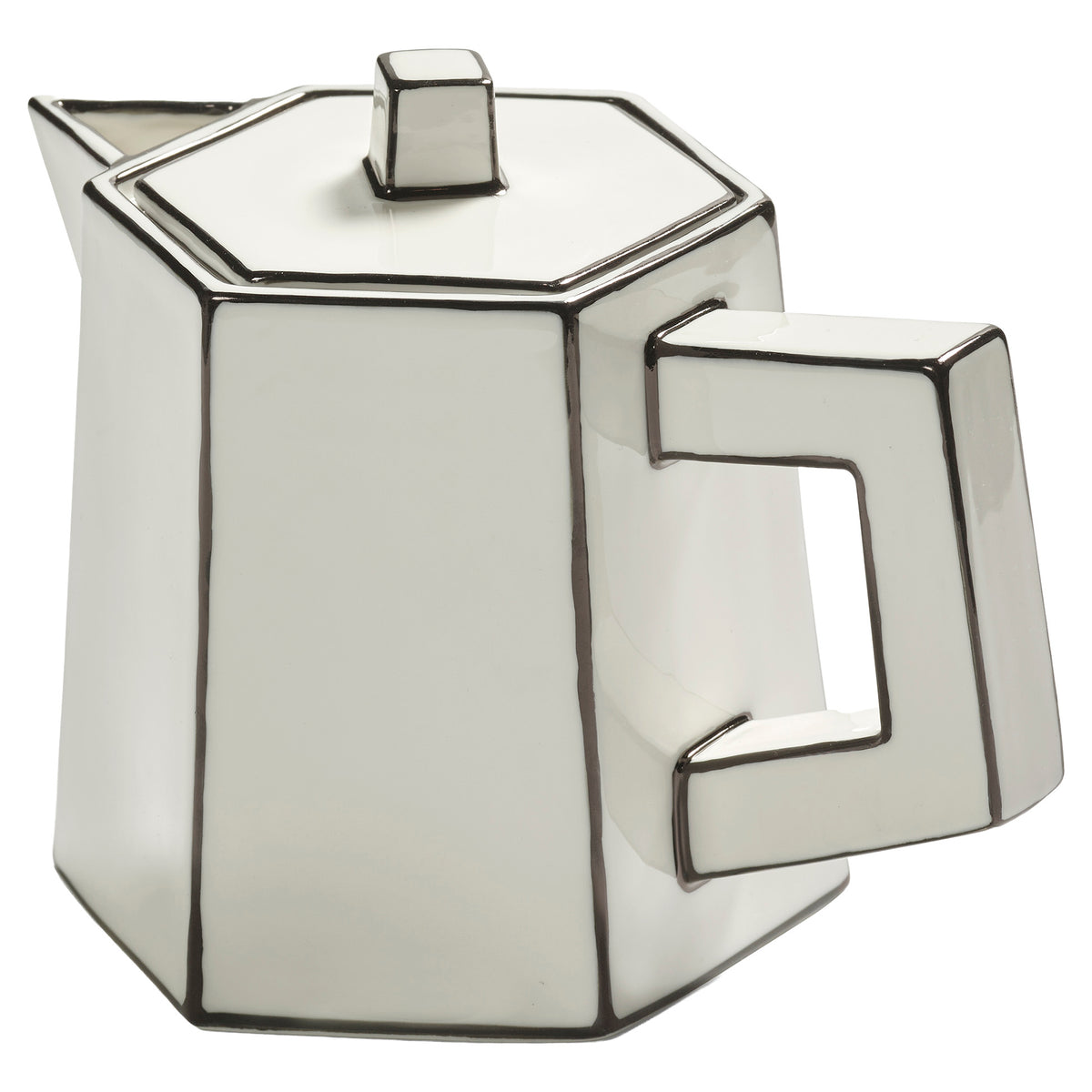 Carte Blanche Black and White Tea Pot