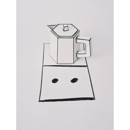 Carte Blanche Black and White Tea Pot