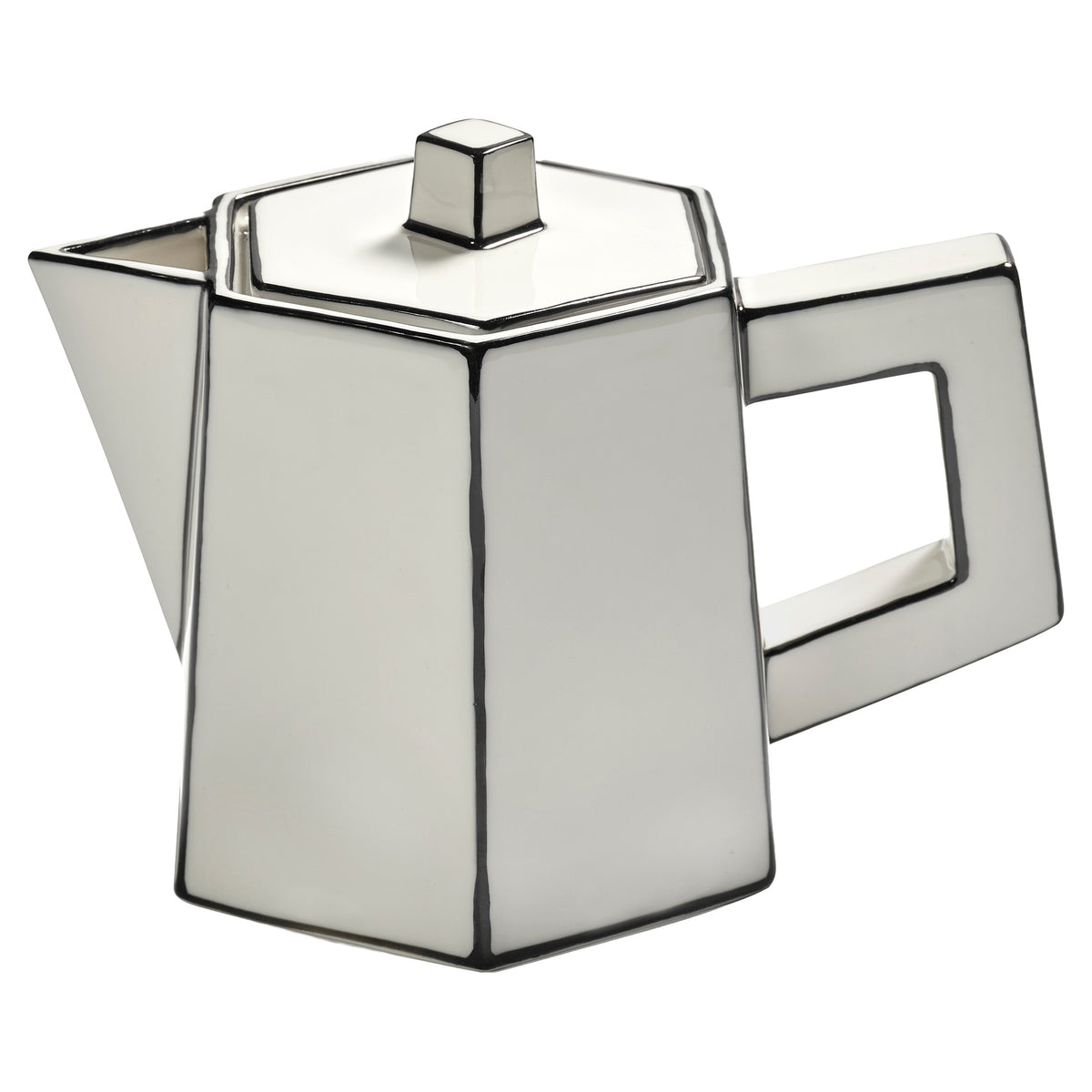 Carte Blanche Black and White Tea Pot