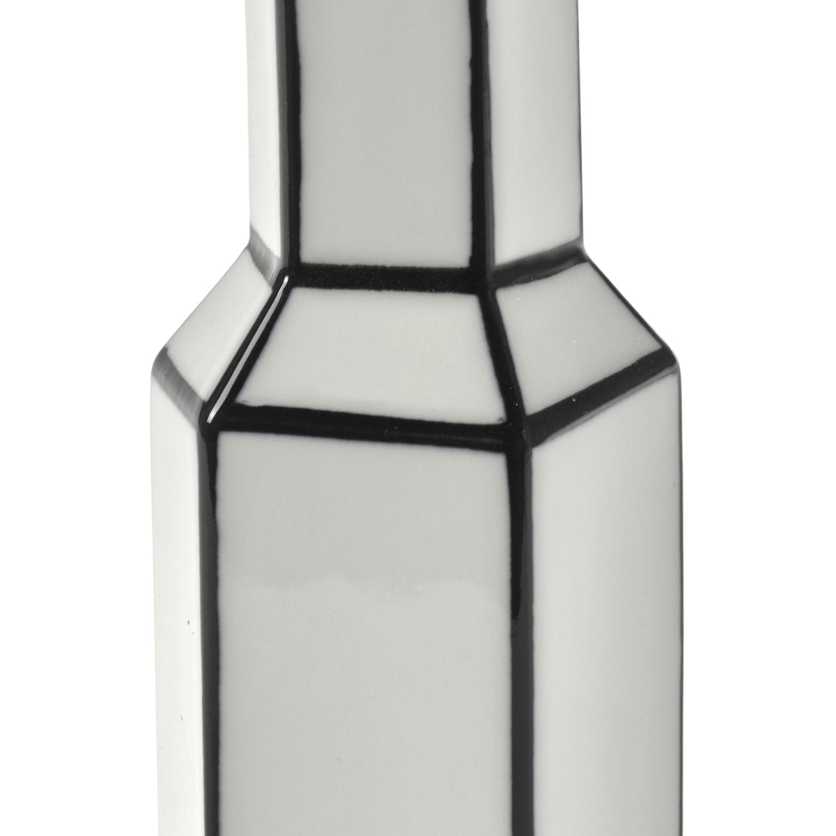 Carte Blanche Black and White Vase - Large