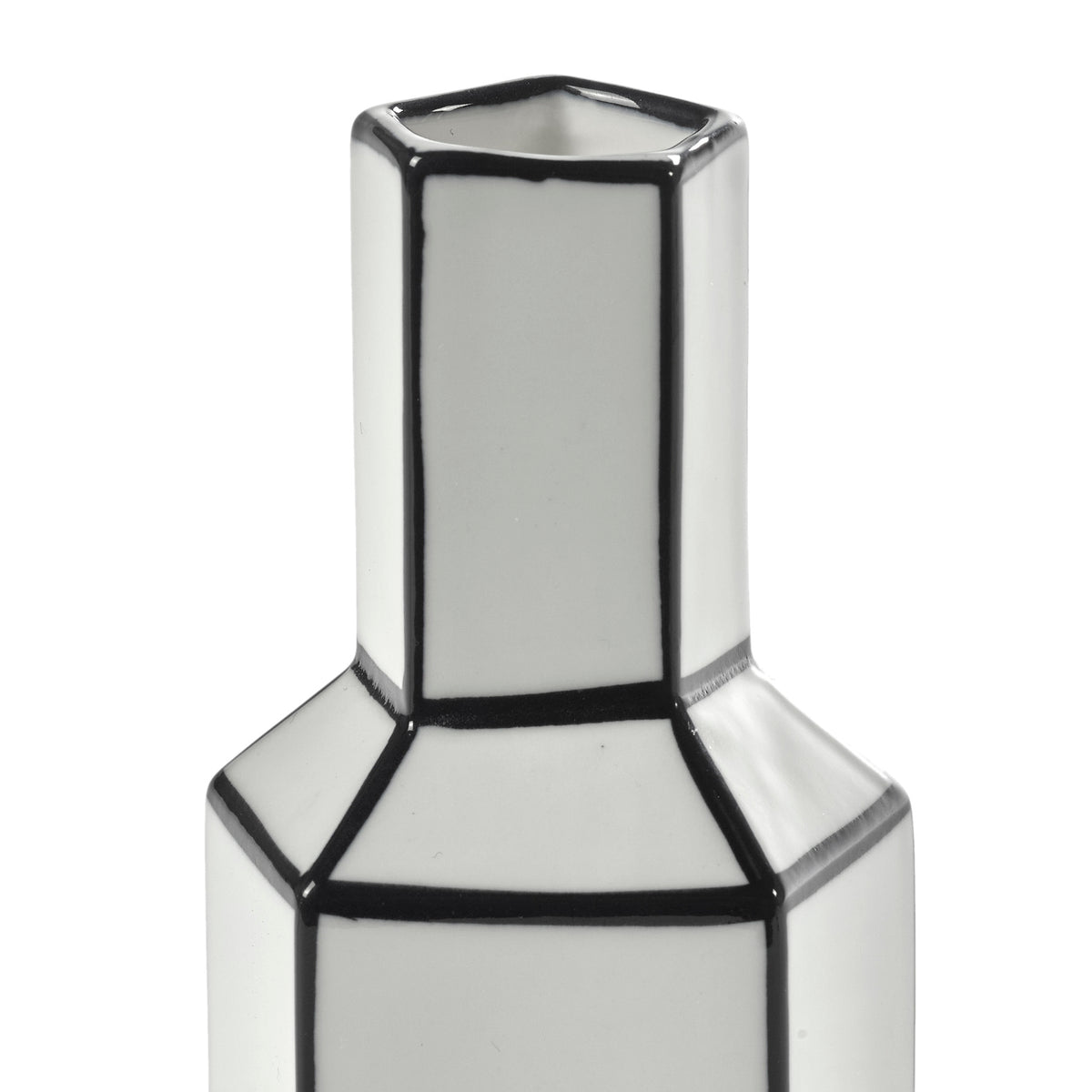 Carte Blanche Black and White Vase - Medium