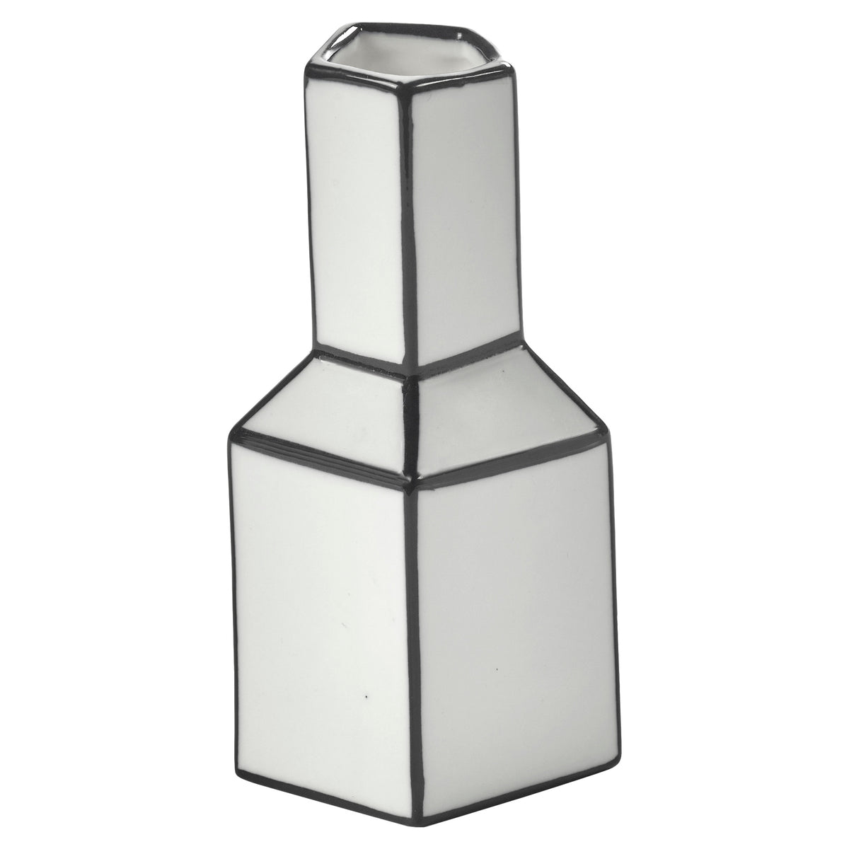 Carte Blanche Black and White Vase - Medium