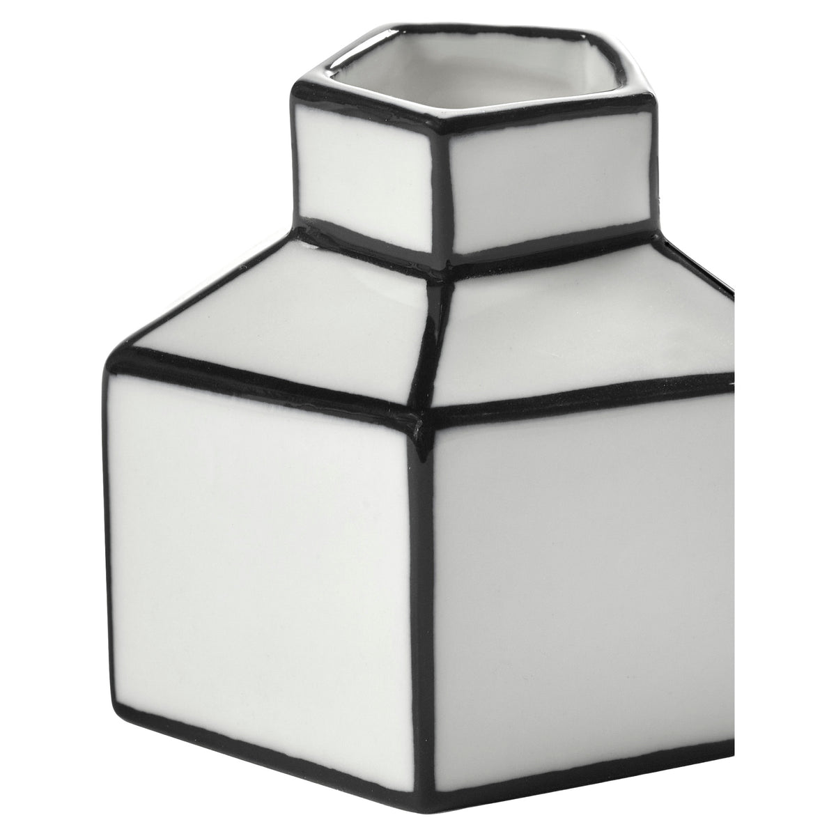 Carte Blanche Black and White Vase - Small