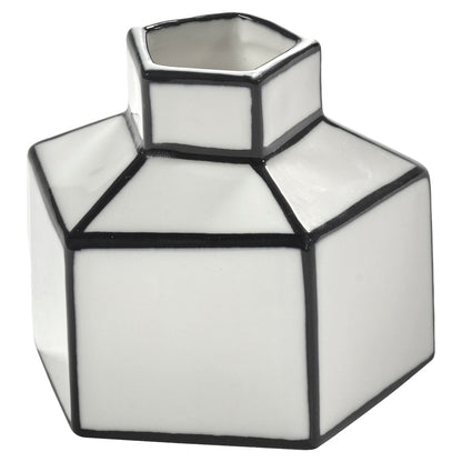 Carte Blanche Black and White Vase - Small