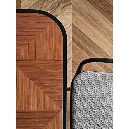 Caryllon Rectangular Dining Table - Inlay, Black