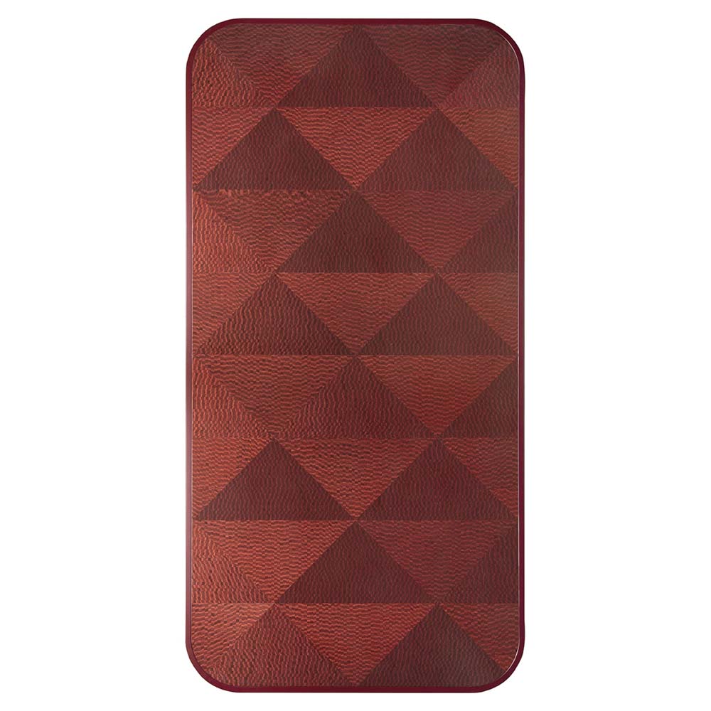 Caryllon Rectangular Dining Table - Inlay, Red