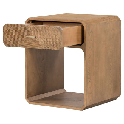 Caspian Nightstand - Natural Ash Veneer