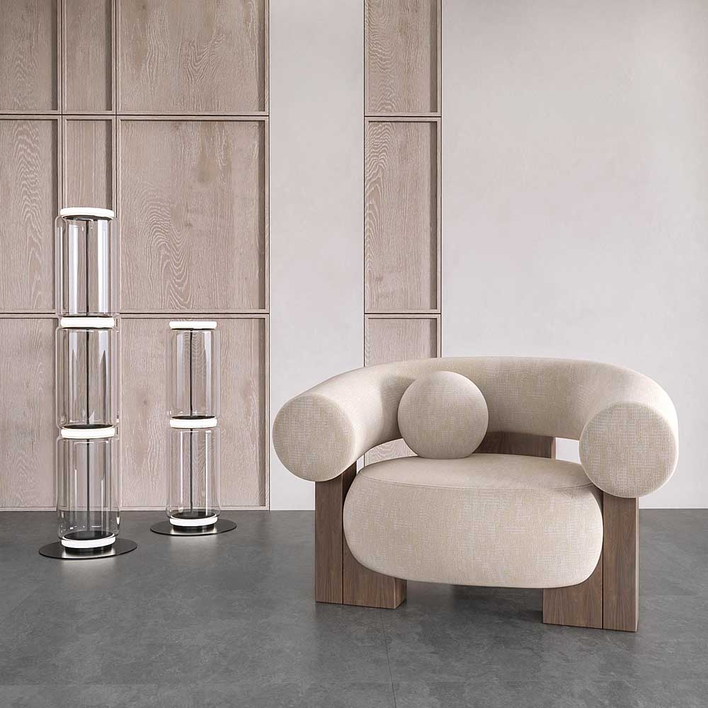 Cassette Armchair - Famiglia 07, Smoked Oak