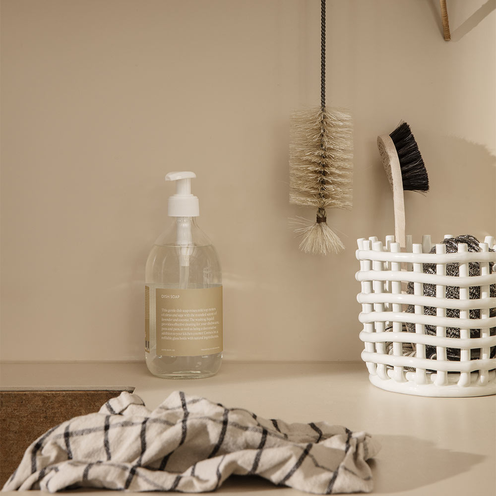 Large Ceramic Basket - Off-White