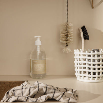 Large Ceramic Basket - Off-White