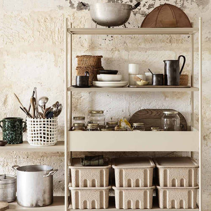 Large Ceramic Basket - Off-White