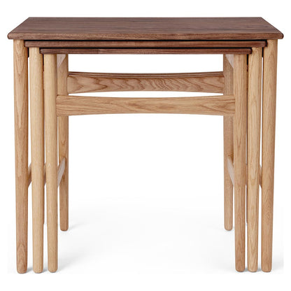 CH004 Nesting Tables - Walnut/Oak