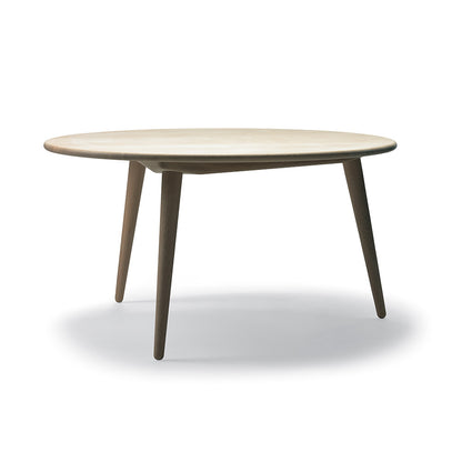 CH008 Round Coffee Table - 30.7"W, Oak White Oil