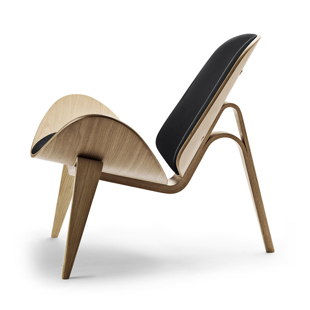 CH07 Shell Chair - Leather Loke 7150, Oak White Oil