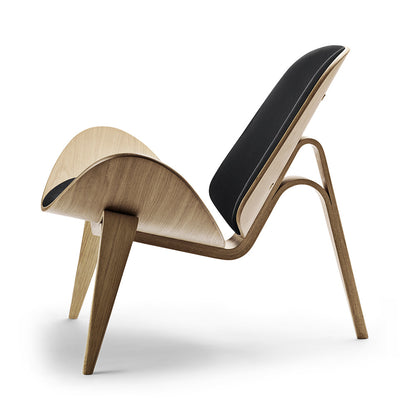 CH07 Shell Chair - Leather Loke 7150, Oak White Oil