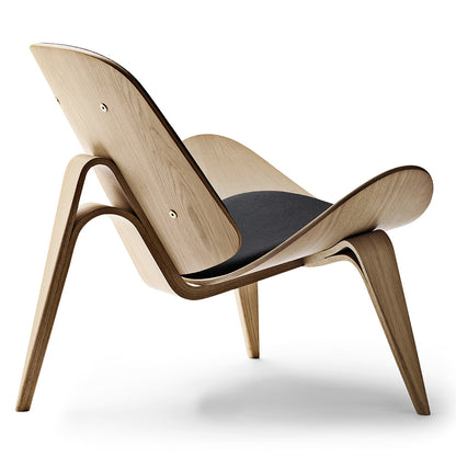 CH07 Shell Chair - Leather Loke 7150, Oak White Oil