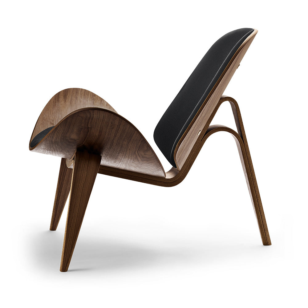 CH07 Shell Chair - Leather Loke 7150, Walnut