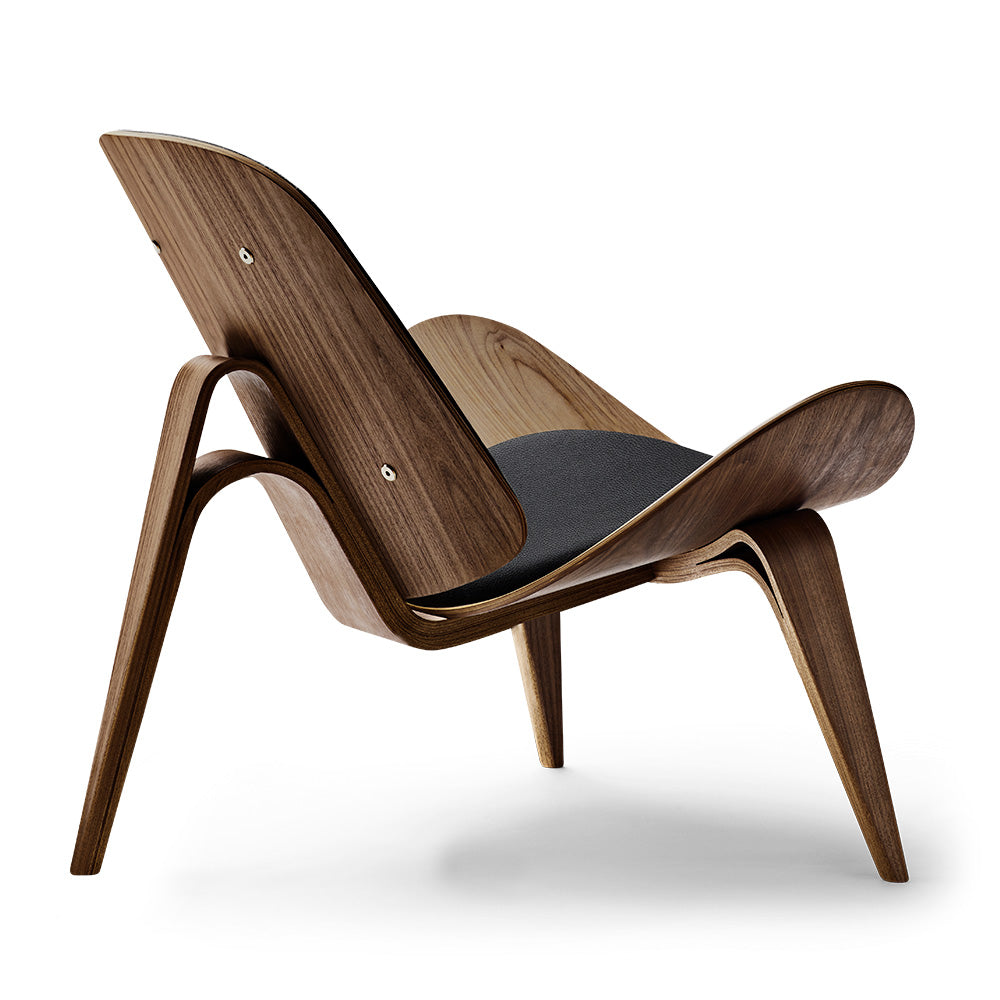 CH07 Shell Chair - Leather Loke 7150, Walnut